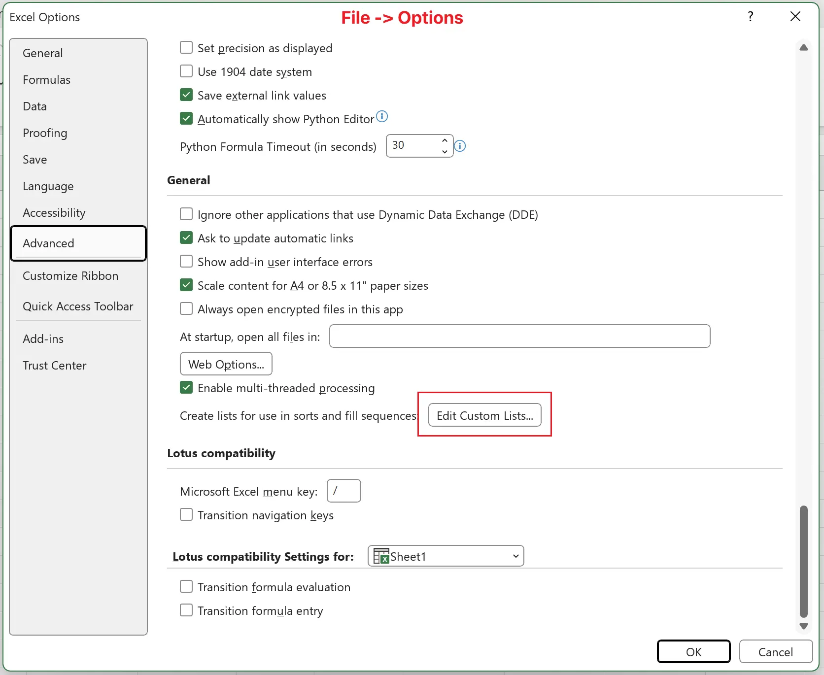 Customizing the Autofill Content